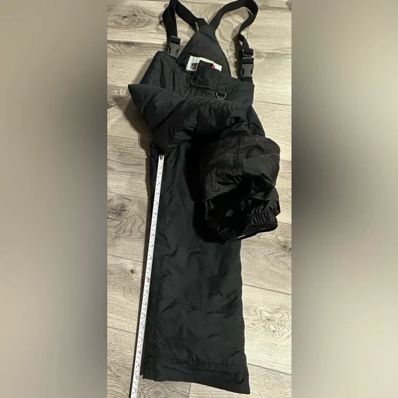 Obermeyer Kids Snow Ski Bibs Youth Size 6 Black Wore OnceI-Grow Never Used!!